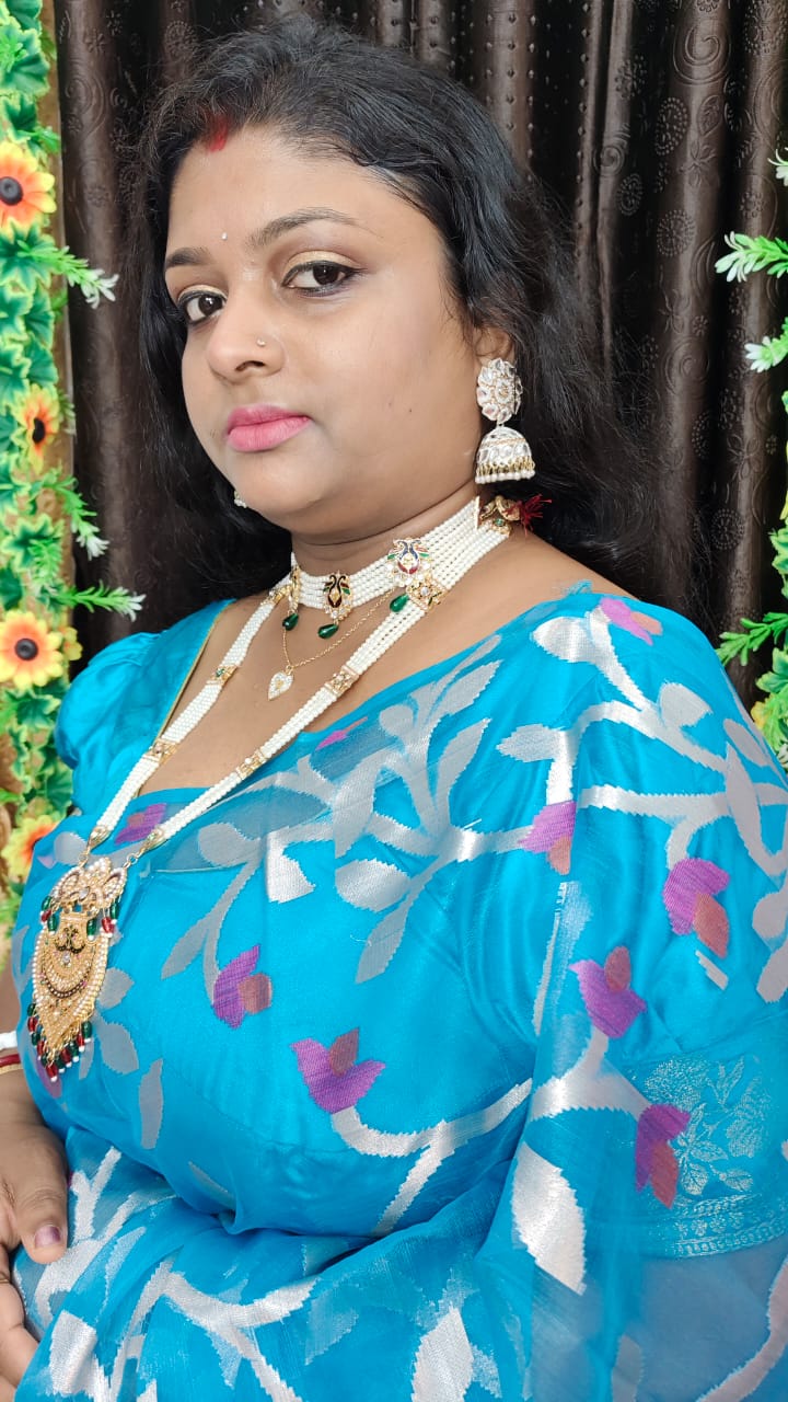 Pure Moslin Saree - Image 2